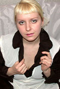 blonde teen texting