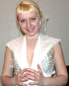 blonde teen texting